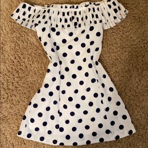 Navy Polkadot dress